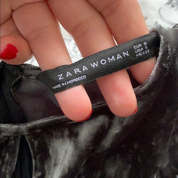 Silver Velvet Dress - Picture 5 of 6